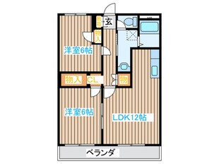 ベルフラワ－の物件間取画像